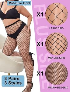 Medias de <span class=keywords><strong>rejilla</strong></span> KTS332 personalizadas de fábrica para mujer, talla grande, 3 pares, medias sexys de <span class=keywords><strong>rejilla</strong></span>, medias baratas para Halloween - Product Image 2