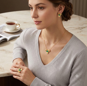 Magnifiques bijoux de cou d'inspiration botanique, élégantes chaînes de cou plaquées or avec pendentifs en forme de fleurs pour femmes, idéales pour les mariages. - Product Image 6