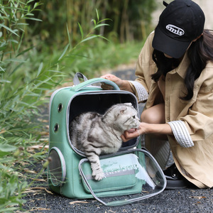 Portable Breathable Large Capacity Pet <b>Backpack</b> For <b>Cats</b> And Dogs Foldable Multifunctional <b>Cat</b> Bag 7 Inch Green Khaki - Product Image 3