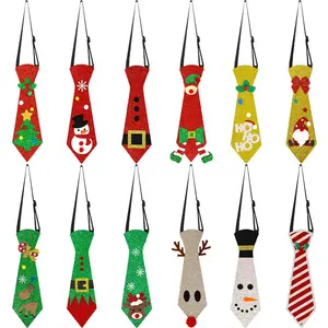 Giáng sinh trang trí nội thất Tie giáng sinh Phụ kiện cho trẻ em Giáng sinh phụ kiện để mặc kỳ nghỉ mới lạ cổ Tie CHA trẻ em Quà tặng cho nam giới