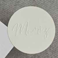 Étiquettes en relief en papier texturé spécial en gros d'usine autocollants de logo auto-adhésifs