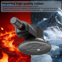 Support universel pour téléphone de voiture à ventouse avec fixation en caoutchouc à vide de 3 pouces, revêtement inférieur en silicone, capacité de charge de 15 à 20 kg pour pare-brise