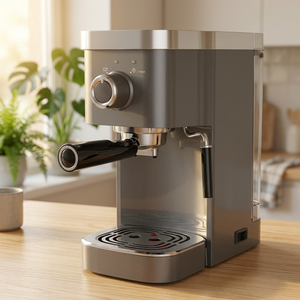 Semi <b>Automatic</b> Espresso <b>Machine</b> 15 Bar 1.5L Water Tank Stainless Steel Electric <b>Coffee</b> Maker for Home Use - Product Image 1