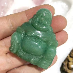 CHUSE Venta al por Mayor de Mini Estatuas de Buda de Cristal Ecológicas de 2 Pulgadas con Técnica de Mosaico, Amatista, Labradorita, Decoración Natural para el Hogar - Product Image 3