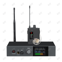 Sistema de Monitoreo Inalámbrico Intraural EIF AC-300 de Alta Calidad, Metálico, de un Solo Canal, Ligero y Portátil para Actuaciones de Canto en Escenario