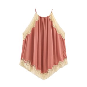 <span class=keywords><strong>เสื้อ</strong></span>ครอปคอ halter สีสันตัดกัน <span class=keywords><strong>ผ้า</strong></span><span class=keywords><strong>ซาติน</strong></span> เงางาม รุ่นใหม่สำหรับผู้หญิง SHENZHU คอลเลคชั่นฤดูใบไม้ผลิ 2024 ดีไซน์ทันสมัยและใช้งานได้หลากหลาย (5107254) - Product Image 1