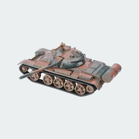 1:43 ölçek Metal sovyet T-55 tankı döküm modeli oyuncak kamuflaj askeri araç tankları rusya modeli