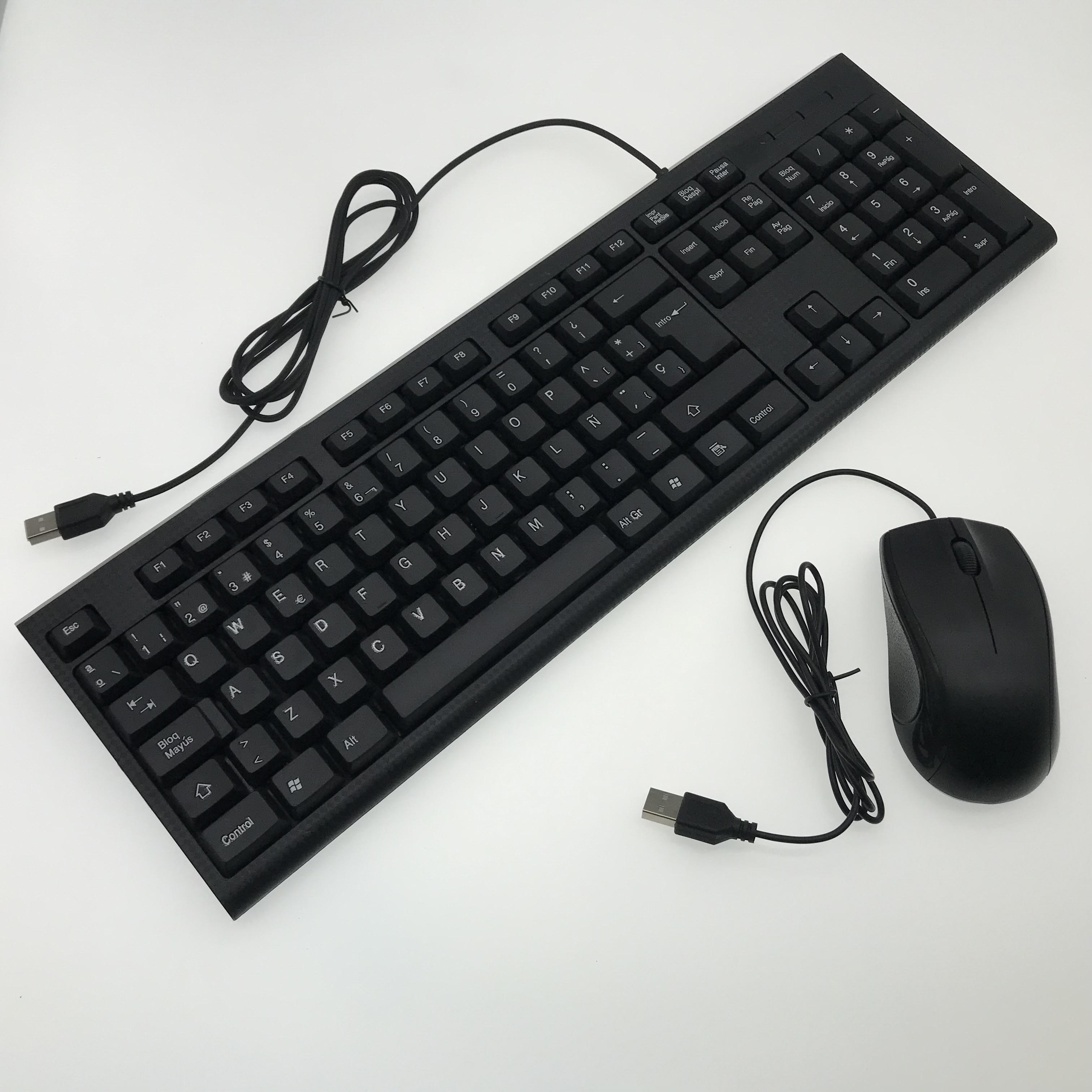 笔记本电脑游戏玩家办公室oem定制logo有线usb电脑桌面键盘鼠标套装