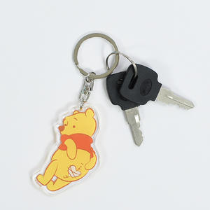 Hot Sale <b>Personalized</b> Uv Printing Transparent Acrylic Cartoon <b>Keychains</b> for Wholesale - Product Image 5