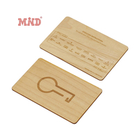 Lasergravierte Blanko NTAG 213 NTAG 215 NTAG 216 NFC Bambus-Holz Geschäfts-Smartcard Hölzerne Hotel-Schlüsselkarte