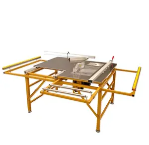 TT-160 Woodworking Electric Wood Saw Horizontal Style Manual Round Wood Sliding Table Saw Sawmill Wood Cutting Saw Machines