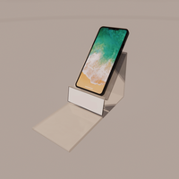 Présentoir de téléphone portable de comptoir imprimé de marque avec support d'étiquette de prix supports d'affichage de téléphone portable