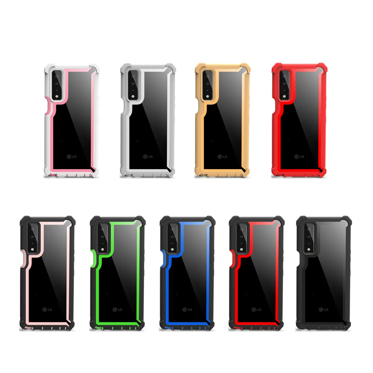 Wholesale Fashion Cases Cell Phone 3 In 1 Unique Shockproof Phone Case For Lg-stylo7