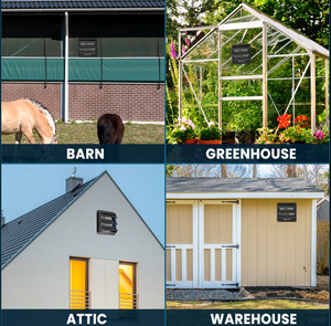 Tuyệt vời thông gió nhỏ container nhà màn trập Quạt Thông Gió 10 inch 250-400mm tùy chọn 100-120V miễn phí kiểm soát tốc độ không khí loại bỏ - Product Image 3