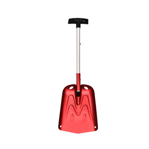 Pala para Hielo de Aleación de Aluminio, Telescópica, Plegable, Roja, para Exteriores, para Nieve, para Automóvil, 44-65 cm - Product Image 1