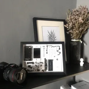 Ev özelleştirilmiş tasarım fotoğraf çerçeveleri ahşap sanat siyah 30X40 40X50 a2 a3 a4