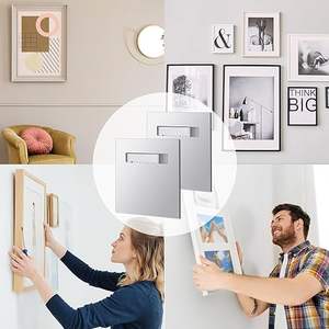 Kit <span class=keywords><strong>de</strong></span> <span class=keywords><strong>plaque</strong></span> <span class=keywords><strong>de</strong></span> suspension d'image adhésive pour miroirs et œuvres d'art/photos suspendues <span class=keywords><strong>sur</strong></span> <span class=keywords><strong>verre</strong></span> ou autres panneaux plats - Product Image 5