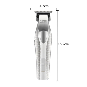 Tondeuse à cheveux Kemei Km-3023-702 avec base sans fil et chargeur USB, lame en métal véritable avec revêtement DLC, 9000 tr/min, certifiée CE - Product Image 2