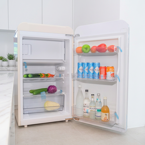 Mini-réfrigérateur compact à porte unique 140L, dégivrage automatique, refroidissement direct, en plastique, pour usage domestique - Product Image 1