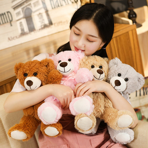 Oso de Peluche Suave y Adorable a Bajo Precio, Personalizado en Siete Colores, Juguetes de Peluche <span class=keywords><strong>para</strong></span> Navidad, Regalos de Cumpleaños <span class=keywords><strong>para</strong></span> Bebés - Product Image 5