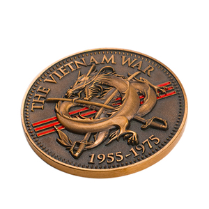 Retro-Modern <b>3D</b> Custom Commemorative <b>Coin</b> Metal-Plated Gold & <b>Silver</b> Brass Commemorative Enamel Challenge <b>Coin</b> - Product Image 2