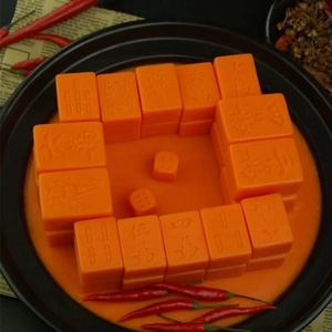 แม่พิมพ์ซิลิโคนชุดไพ่นกกระจอก, แม่พิมพ์ทำขนม DIY สำหรับฟองดองท์ ช็อกโกแลต เนย, แม่พิมพ์รูปทรงฐานหม้อไฟ, อุปกรณ์ทำเค้ก, เกรดอาหารและไม่ติดกระทะ - Product Image 2