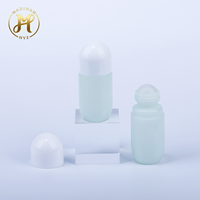 Flacon Roll-on Rond en Plastique Vide de 30 ml, Coloré, avec Bouchon à Vis, Idéal pour Parfum, Huile Essentielle, Lotion, Soins de la Peau - Vente en Gros
