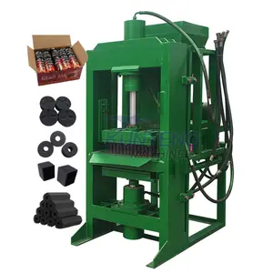 Machine de formage de charbon de contrôle PLC hydraulique machine de pressage de charbon de bois de sciure de bois shisha briquette moule équipement d'extrudeuse