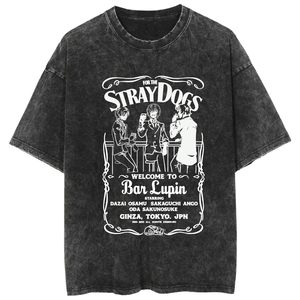 <span class=keywords><strong>T</strong></span>-shirt a maniche corte in cotone 100% ispirata a Bungo Stray Dogs per uomo e donna di Wenhao Ye Quan - Product Image 1