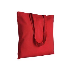Bolsa de Compras de Lona Grande Roja con Asas Largas para Uso Diario - Product Image 1