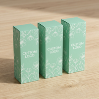 Boîte d'emballage pour produits de soin de la peau en papier recyclable écologique, personnalisée avec fenêtre ou couleur unie