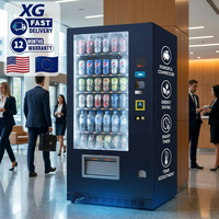 Promoción de Nuevo Producto: Máquina Expendedora Combinada Pequeña de Aperitivos y Bebidas, Máquina Expendedora Combinada Automática para Exteriores con Pago con Tarjeta de Crédito