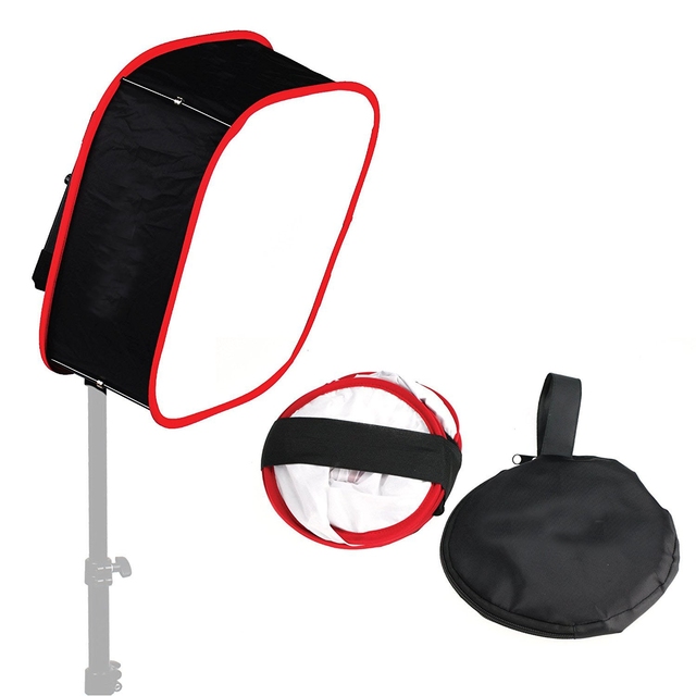 Universal Portable LED Video Camera Light Softbox Diffuser for Photo Studio Shooting Photographic Collapsible