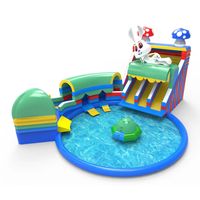 Parc aquatique gonflable de qualité commerciale avec piscine pour adultes