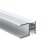 Profilé en Aluminium à Led, 30.1x20MM, pour armoire, garde-robe, lumière en forme de U, deux couches, haut et bas