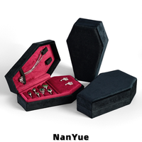 Boîte à bijoux en velours personnalisée avec logo, luxe, à couvercle rabattable, pour bagues, boucles d'oreilles, colliers, organisateur portable, étui de rangement pour bijoux, vente en gros