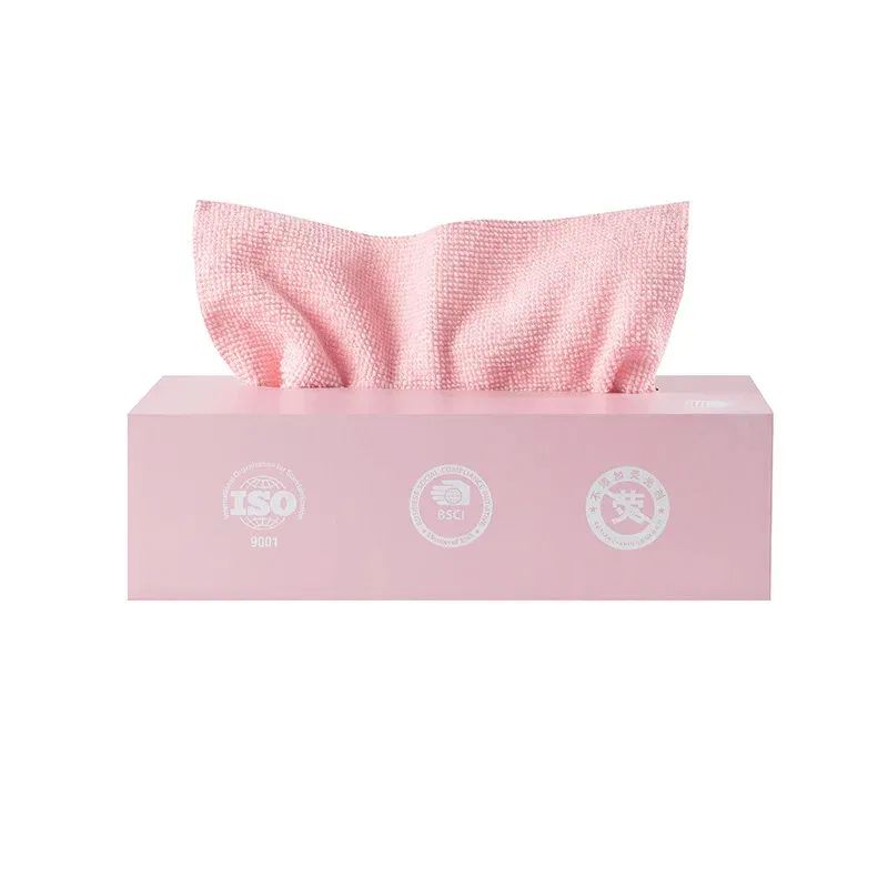 Forte assorbimento asciugatura rapida in microfibra panni per la pulizia usa e getta stracci riutilizzabili pelucchi senza asciugamano con scatola Dispenser