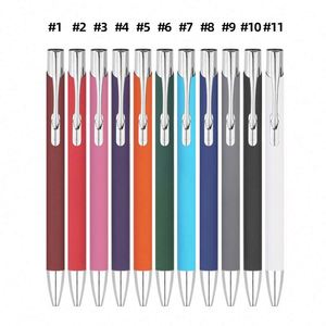 Custom Ballpoint Pen with logo Advertising <b>Gift</b> Metal Ballpoint Pens Wholesale Aluminum Handle Multi-color Metal Pen - Product Image 2