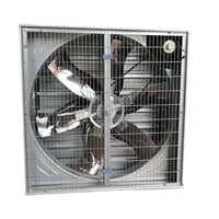 Ventilateur mural commercial de grande taille à pousser-tirer pour l'élevage avicole, extracteur d'air chaud avec contrôleur 1000 mm