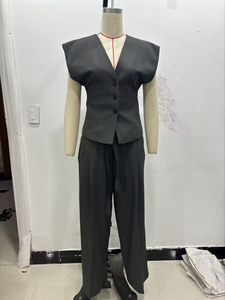 KAR & OT ZA 2025 autunno nuovo <span class=keywords><strong>gilet</strong></span> a maniche larghe snellente in vita snellente con scollo a V 4391511 4749768 - Product Image 2