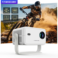 Projecteur MAGCUBIC L018 4K avec Wifi, projecteur intelligent 1080P, mise au point automatique et correction automatique de la distorsion trapézoïdale