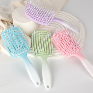 <span class=keywords><strong>Brosse</strong></span> à <span class=keywords><strong>cheveux</strong></span> incurvée creuse avec logo personnalisé, ventilation, dégradé de couleurs, massage, démêlage, <span class=keywords><strong>brosse</strong></span> à <span class=keywords><strong>cheveux</strong></span> ventilée pour femmes, séchage rapide des <span class=keywords><strong>cheveux</strong></span> <span class=keywords><strong>fins</strong></span> - Product Image 2