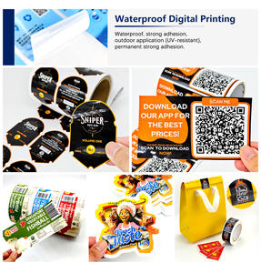 Autocollants holographiques transparents pour emballage cosmétique, autocollants ronds transparents personnalisés pour étiquettes d'emballage de bouteilles de parfum - Product Image 4