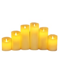 Lampe à bougie LED, bougies LED sans flamme, bougies en cire véritable, fonctionnant sur piles, pour les fêtes, les dîners, la décoration intérieure