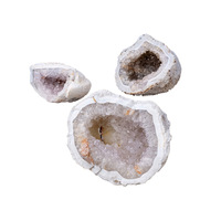 Spécimen de géode d'agate en cristal naturel, pierres brutes, décoration d'intérieur, ornement porte-bonheur, Chine