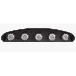 20W ha condotto la lampada da parete moderna di lusso corpo di cristallo luce calda finitura nera per uso interno casa soggiorno appartamento - Product Image 6
