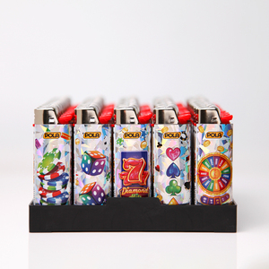 Encendedor de Gas de Plástico Recargable Desechable de Diseño Personalizado, Tamaño Máximo, Calidad Clásica Superior 2026, para Cigarrillos - Product Image 5