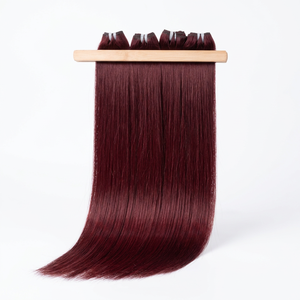 ดีลสุดร้อนแรง!!! มัดผมดิบ100% ต่อผมตรงสีเบอร์กันดี - Product Image 2