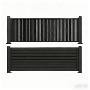 Panneaux de clôture décoratifs en métal enduits de poudre bon marché personnalisés Clôture de jardin extérieure classique Clôture de sécurité en aluminium - Product Image 1