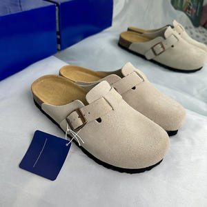 Mocassini Estivi Boston in Pelle Bovina <span class=keywords><strong>con</strong></span> Punta Chiusa e Suola Rialzata in <span class=keywords><strong>Sughero</strong></span> - Product Image 3